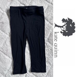 Kate Quinn | Solid Black Bamboo Elastic Waist Legging Pants | Size 18-24 Months